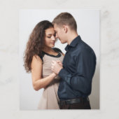 PAPIER Sie sagte Ja Script Foto Verlobung einladen (Hinten)