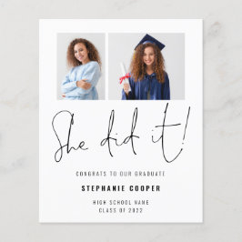 PAPIER Sie tat es 2 Foto 2023 Grad Ankündigung