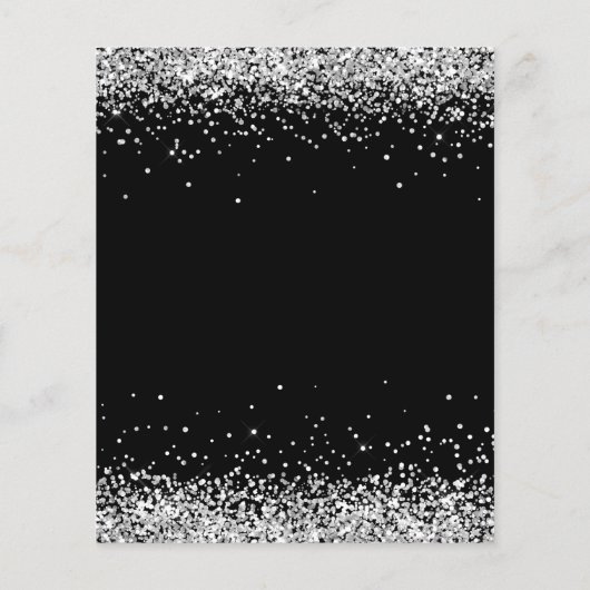 PAPIER | Silver Glitzer Weihnachten Lasse Party Ei (Hinten)