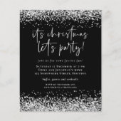 PAPIER | Silver Glitzer Weihnachten Lasse Party Ei (Vorne)