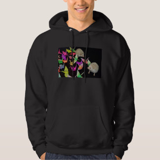 Papier streckt Hoodie