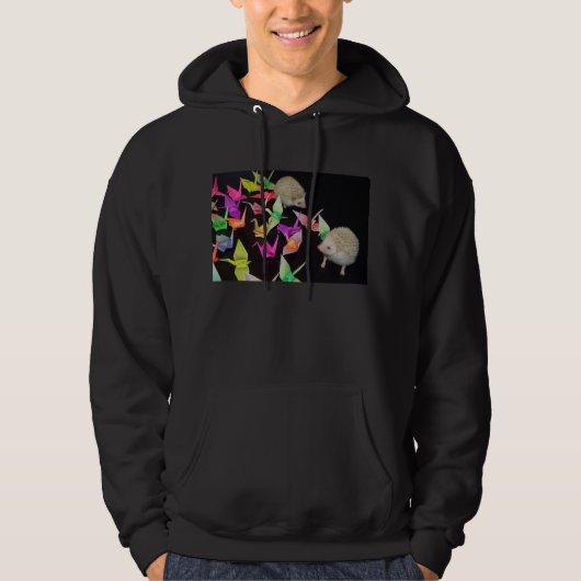 Papier streckt Hoodie (Vorderseite)