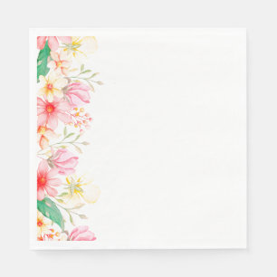 Papier-Taschentücher - Blumendruck Serviette