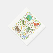 Papier-Taschentücher, süßer Dinosaurier Serviette (Ecke)