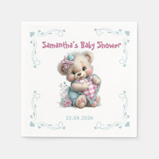 Papier-Taschentücher Teddy-Bär-Baby-Party Serviette