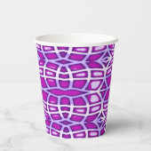 Papier-Tasse, Ein lebendiges lila Farbklassiker Pappbecher (Rückseite)