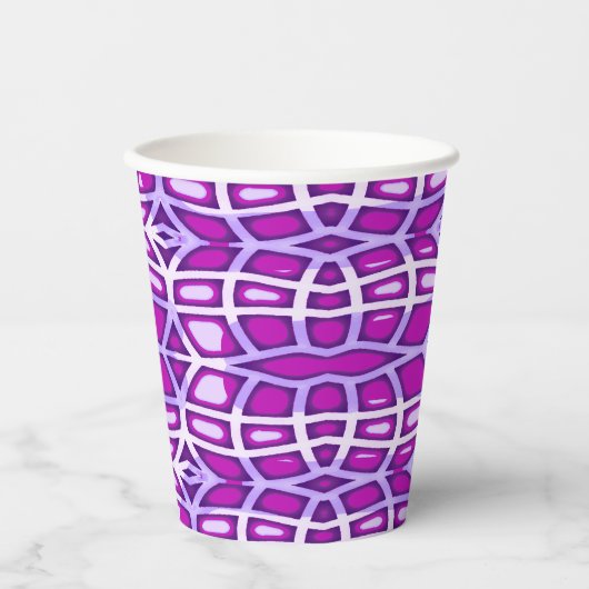 Papier-Tasse, Ein lebendiges lila Farbklassiker Pappbecher (Vorderseite)