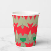 Papier-Tasse, Ein lebhafter, farbenfroher klassisc Pappbecher (Rückseite)