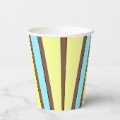 Papier-Tasse, Ein lebhafter, farbenfroher klassisc Pappbecher (Rückseite)