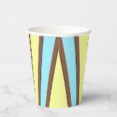 Papier-Tasse, Ein lebhafter, farbenfroher klassisc Pappbecher (Rechts)