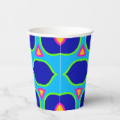 Papier-Tasse, Ein lebhafter, farbenfroher klassisc Pappbecher (Rechts)