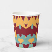 Papier-Tasse, Ein lebhafter, farbenfroher klassisc Pappbecher (Rechts)