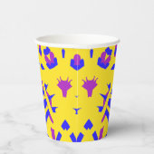 Papier-Tasse, Ein lebhafter, farbenfroher klassisc Pappbecher (Rechts)