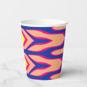 Papier-Tasse, Eine lebendige farbenfrohe klassisch Pappbecher (Rückseite)