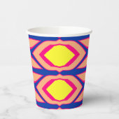 Papier-Tasse, Eine lebendige farbenfrohe klassisch Pappbecher (Links)