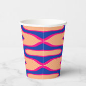 Papier-Tasse, Eine lebendige farbenfrohe klassisch Pappbecher (Rechts)