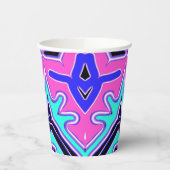 Papier-Tasse, Eine lebendige farbenfrohe klassisch Pappbecher (Links)