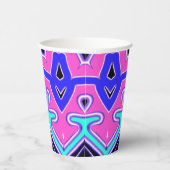 Papier-Tasse, Eine lebendige farbenfrohe klassisch Pappbecher (Rechts)