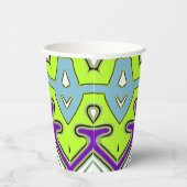 Papier-Tasse, Eine lebendige farbenfrohe klassisch Pappbecher (Rechts)