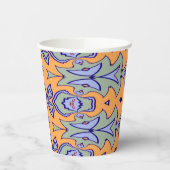 Papier-Tasse, Eine lebendige farbenfrohe klassisch Pappbecher (Links)