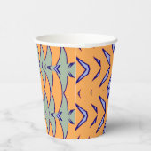 Papier-Tasse, Eine lebendige farbenfrohe klassisch Pappbecher (Rechts)