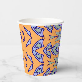 Papier-Tasse, Eine lebendige farbenfrohe klassisch Pappbecher