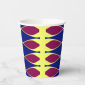 Papier-Tasse, Eine lebendige farbenfrohe klassisch Pappbecher (Links)