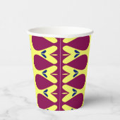 Papier-Tasse, Eine lebendige farbenfrohe klassisch Pappbecher (Rechts)