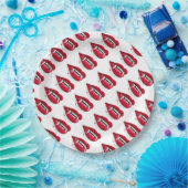 Papier-Teller 9"/Vampire Lippen Pappteller (Party)