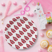 Papier-Teller 9"/Vampire Lippen Pappteller (Party)