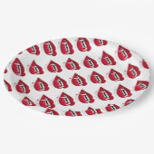 Papier-Teller 9"/Vampire Lippen Pappteller (Schrägansicht)