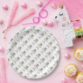 Papier-Teller 9"/Zwei-Halloween-Skelette Pappteller (Party)
