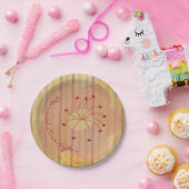 Papier-Teller, die asiatisch einheizen Pappteller (Party)