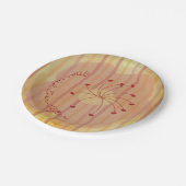 Papier-Teller, die asiatisch einheizen Pappteller (Schrägansicht)