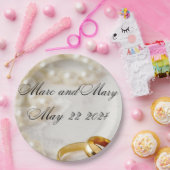 Papier Teller Hochzeit individuell anpassbar (Party)