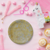 Papier-Teller Hochzeitssilber Pappteller (Party)