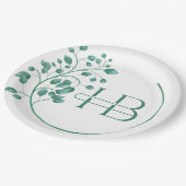 Papier-Teller Ideal für Party, Hochzeiten und Feie Pappteller (Schrägansicht)