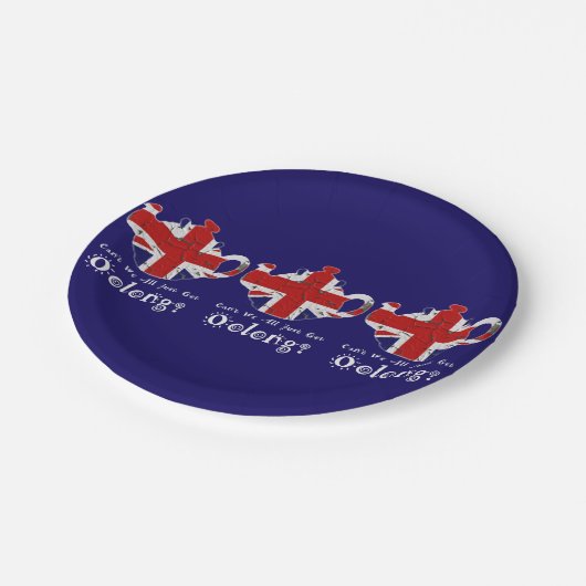 Papier Teller lustig können wir nicht alle einfach (Schrägansicht)