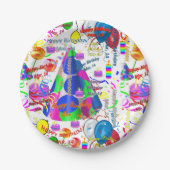 Papier Teller März, 14 Geburtstag (Vorderseite)