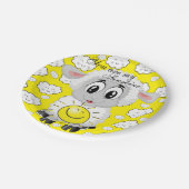 Papier Teller, Schafswolken Sie sind mein Sonnensc Pappteller (Schrägansicht)