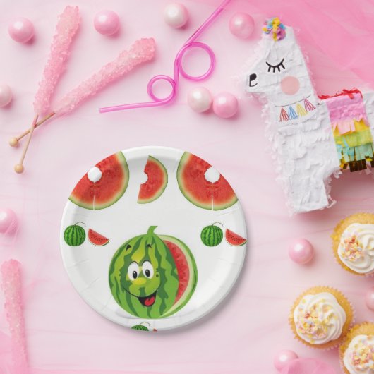 Papier Teller Wassermelonen (Party)