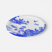 Papier-Teller Willow Design Pappteller (Schrägansicht)