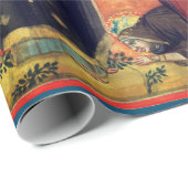 PAPIER TRADITIONELLE NATIVITÄTSZENE GESCHENKPAPIER (Rolleneckpunkt)