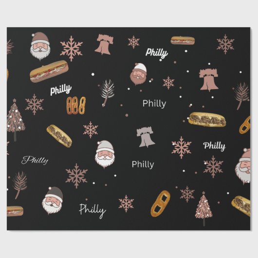 Papier umhüllen - Philadelphia Geschenkpapier (Flach)