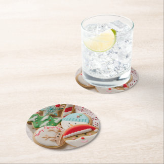 Papier-Unterlage Weihnachten Runder Pappuntersetzer