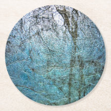 Papier-Untersetzer, Abstrakter blauer Untersetzer