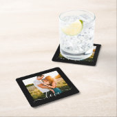 Papier-Untersetzer Hochzeitsschreiben Liebe Foto S Rechteckiger Pappuntersetzer (Vor Ort)