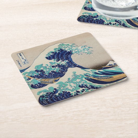 PAPIER UNTERSETZER : HOKUSAI : DIE WAVE (angewinkelt)