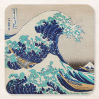 PAPIER UNTERSETZER : HOKUSAI : DIE WAVE