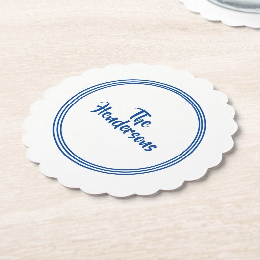 Papier-Untersetzer Set-Individuelle Name Untersetzer (angewinkelt)